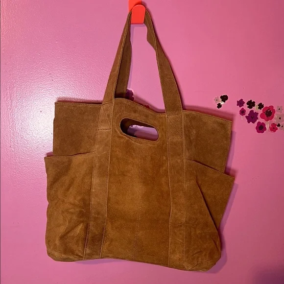 Free People Suede Caravan Tote brown - Picture 7 of 15